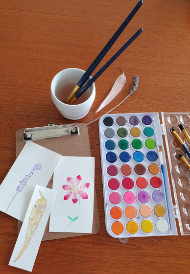 Calming Watercolour at Home with DIY Kit