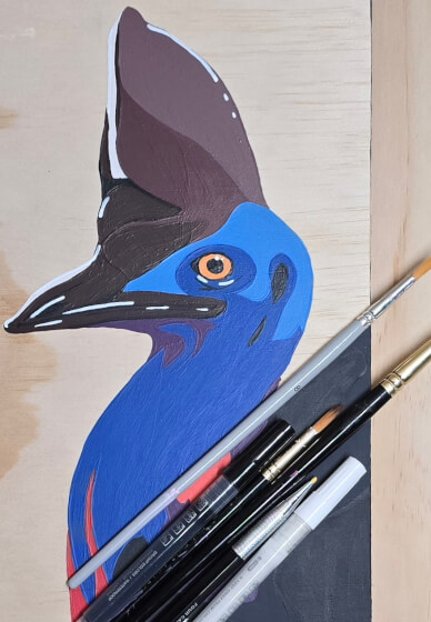 Cassowary Guided Painting Workshop