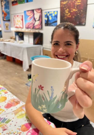 Ceramic Clay Paint and Sip Class