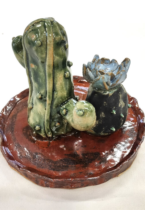 Ceramic Flowering Cacti Pot Workshop