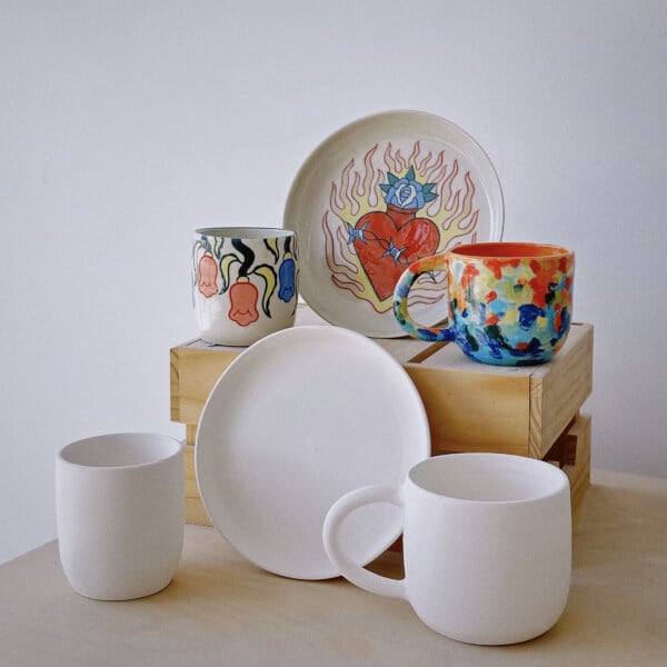 Ceramic Paint and Sip Class Melbourne Gifts ClassBento