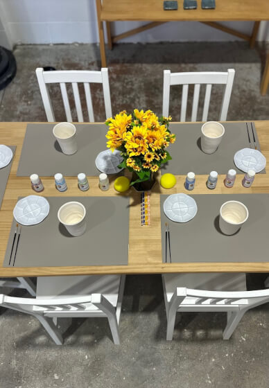 Ceramic Paint and Sip Workshop