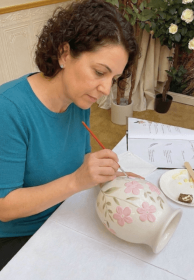 Ceramic Vase Painting Class