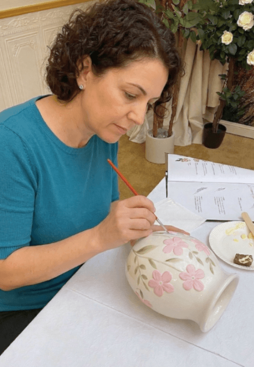 Ceramic Vase Painting Class