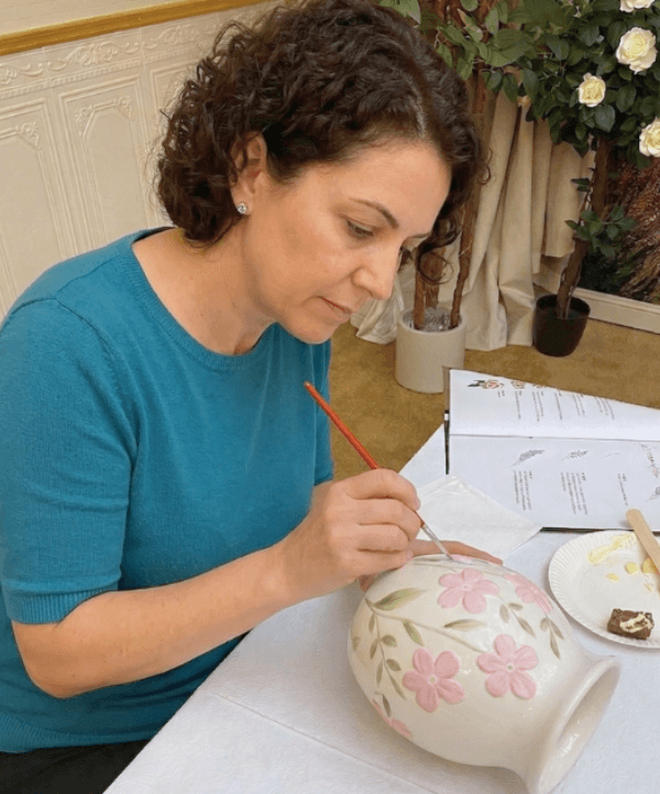 Ceramic Vase Painting Class