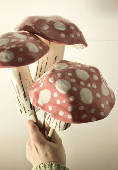 Ceramic Workshop: Garden Mushrooms