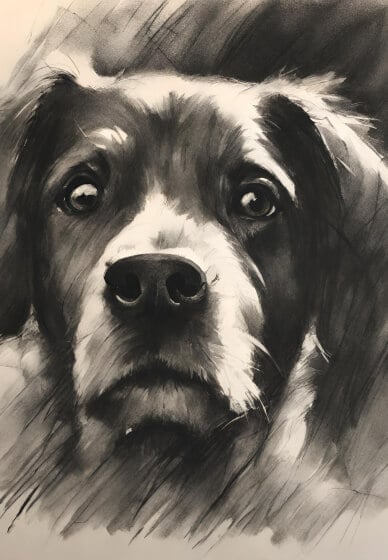 Charcoal Dog Portrait Workshop