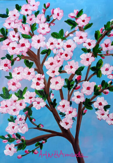 Cherry Blossom - Acrylic Painting Class