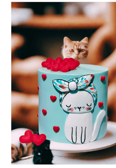 Chibi Cat Buttercream Painting Workshop