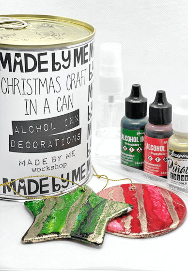 Christmas Alcohol Inks Craft Box / Kit in a Can