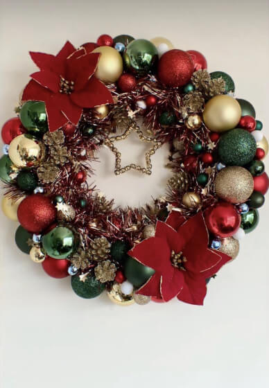 Christmas Bauble Wreath Making Workshop