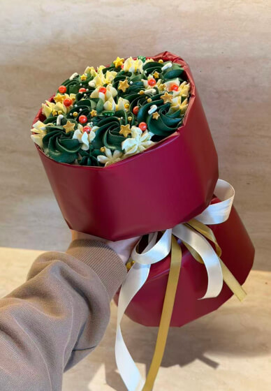 Christmas Bouquet Cake Workshop （Beginner-friendly