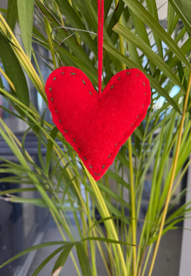 Christmas Craft Class: Vintage Heart Ornaments