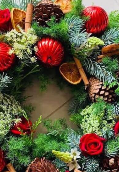 Christmas Flower Wreath Workshop: Mornington