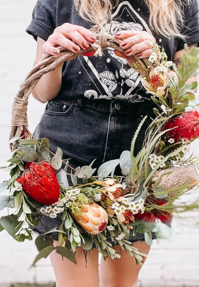Christmas Flower Wreath Workshop