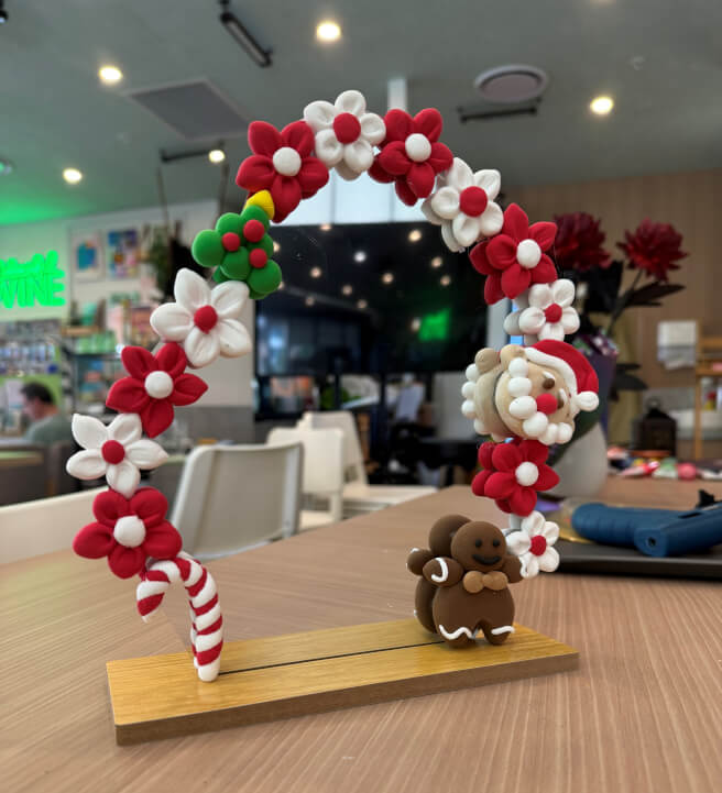 Christmas Foam Clay Mirror Workshop