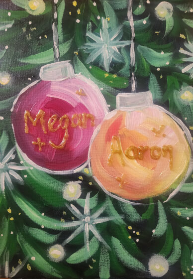 Christmas Paint and Sip Class
