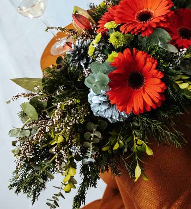 Christmas Table Flower Arrangement Workshop