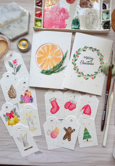 Christmas Theme Watercolour Workshop