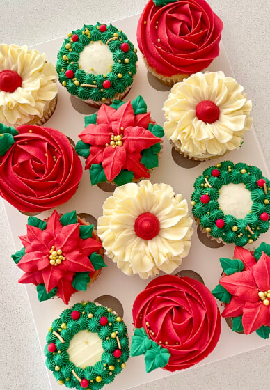 Christmas Themed Cupcake Decorating Workshop