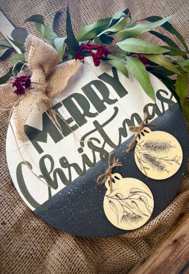 Christmas Wreath Sign Workshop