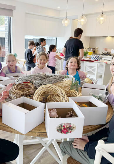 Christmas Wreath Workshop for Kids and Teens