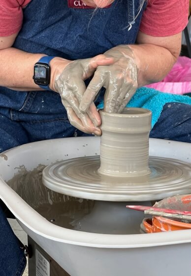 Clay and Play: Wheel Throwing Class for Beginners