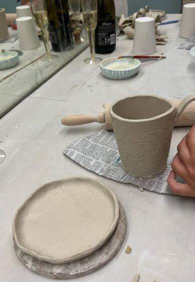 Clay and Sip Class: Hand Building with Wine