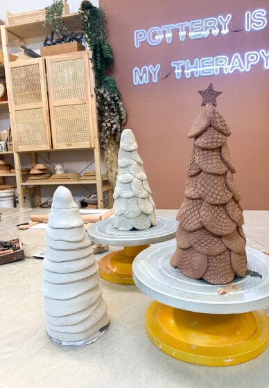 Clay and Sip Class: Make a Ceramic Christmas Tree