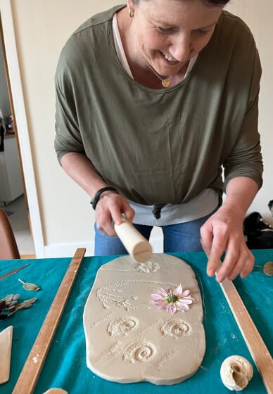 Clay and Sip Class: Pressed Flower Ceramics