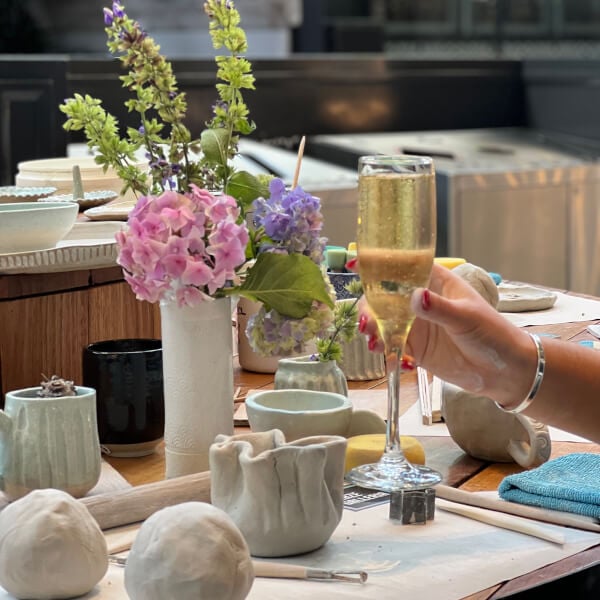 Clay and Sip Pottery Class at Tramsheds Sydney Gifts ClassBento