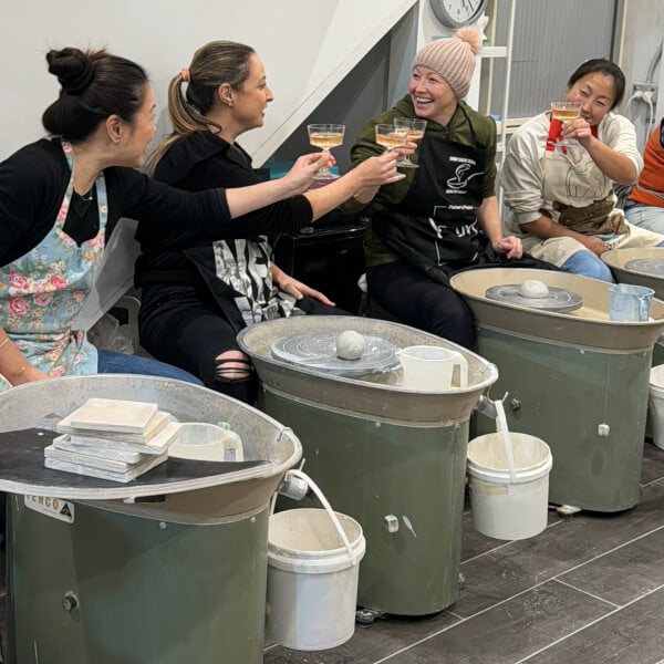 Clay and Sip Pottery Wheel Class Sydney Gifts ClassBento