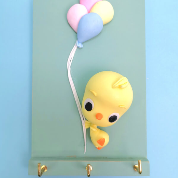 Clay Baby Duck Key Hanger Class Sydney Gifts ClassBento
