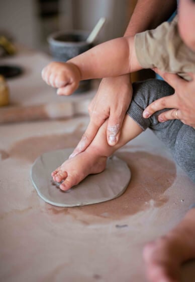 Clay Baby Footprint Workshop
