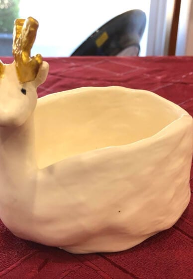 Clay Hand Building Class: Reindeer Bowl