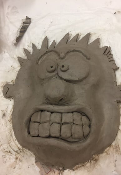 Clay Sculpture Class: Funny Faces