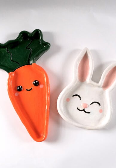 Clay Sculpture Class: Rabbit and Carrot Trinket Dish