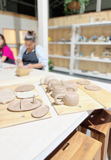 Clay Stoneware Mug Making Class for Valentine's Day