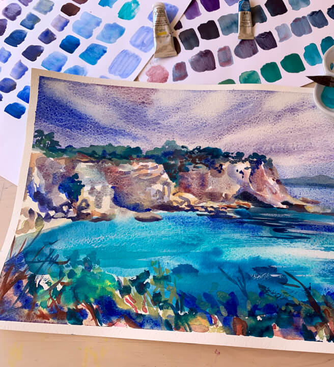 Coast Watercolour Painting Class