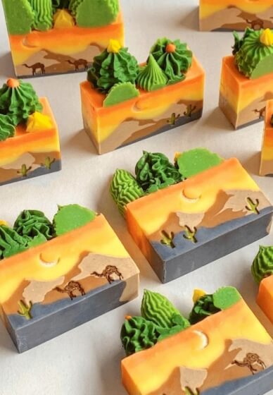 Cold Process Soap Making Class: Landscape Soap