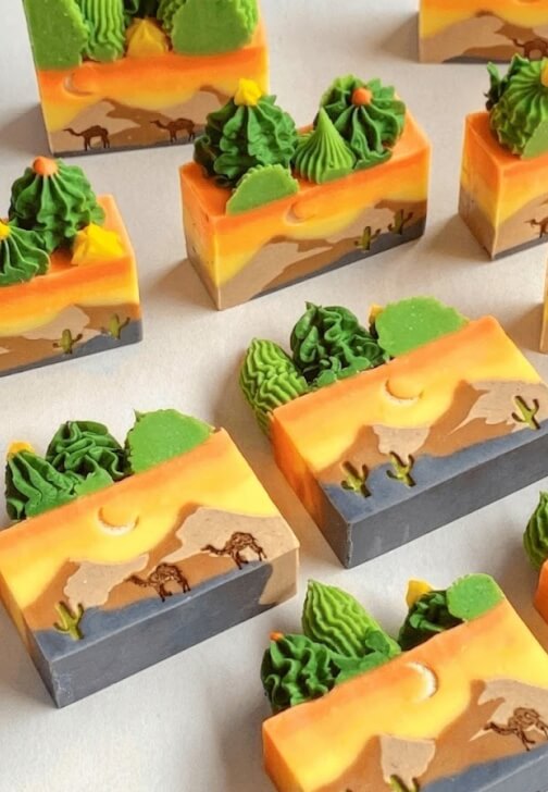 Cold Process Soap Making Class: Landscape Soap