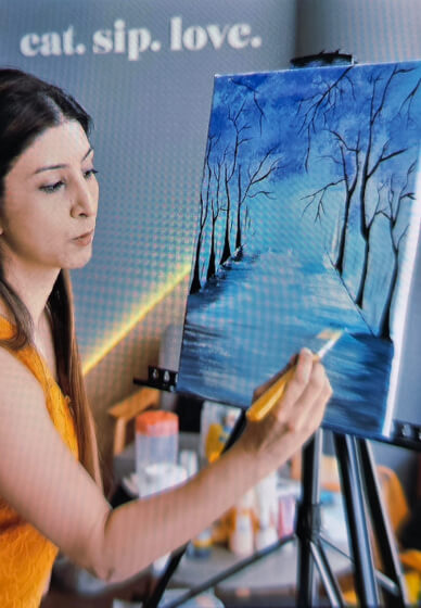 Colour and Canvas Art Painting Class