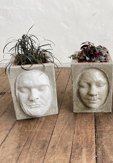 Concrete Mould Casting Class: Realistic Face Pot