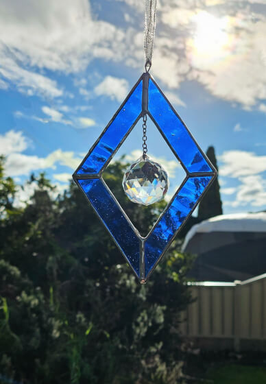 Copper Foil Stained Glass Taster Class: Diamond Suncatcher