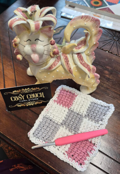 Corner to Corner Tunisian Entrelac Crochet Workshop