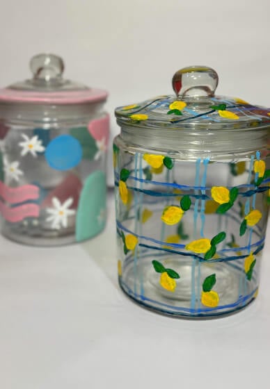 Craft & Sip: Personalised Glass Cookie Jar Painting Workshop