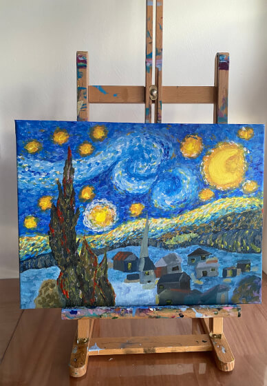Cre8tive Paint and Sip Workshop: Starry Night