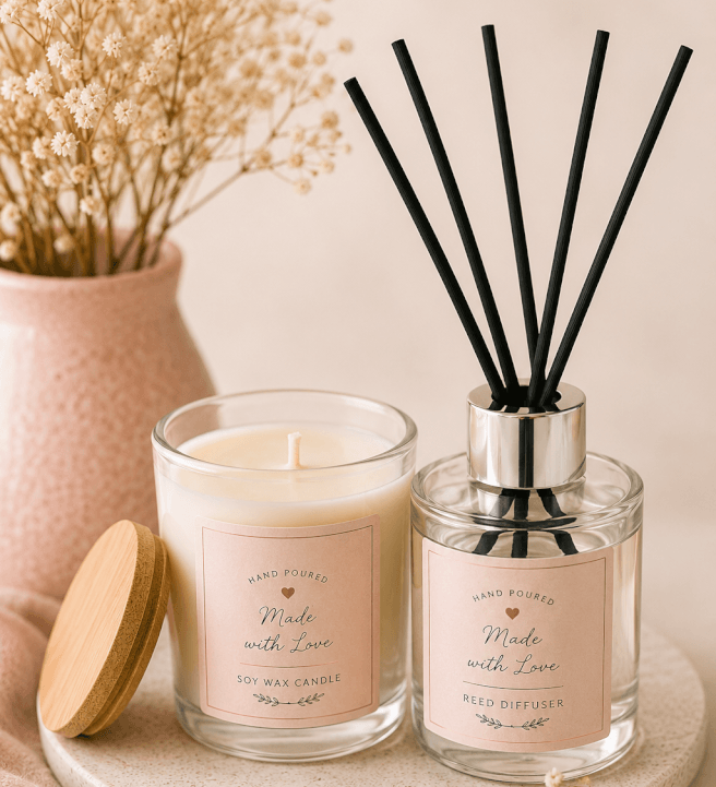 Create Your Home Fragrance Class: Candle and Reed Diffuser