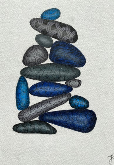 Create Zentangle® Stacked Rocks