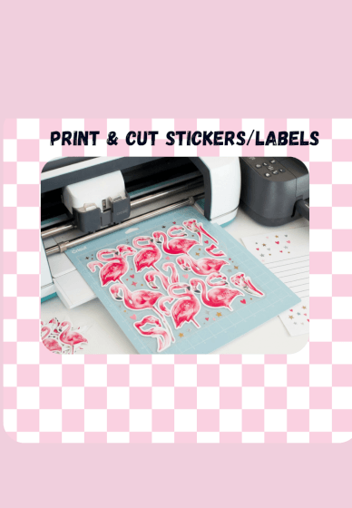 Cricut Print Then Cut Stickers / Labels